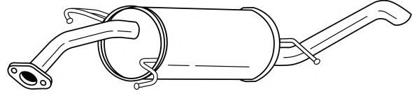 Глушитель выхлопных газов конечный AKS DASIS SG73618