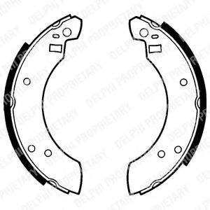 Комплект тормозных колодок DELPHI LS1216