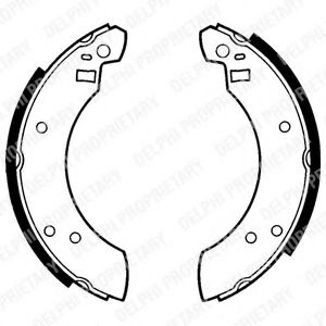 Комплект тормозных колодок LPR 01180