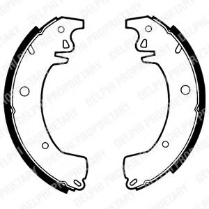 Комплект тормозных колодок DELPHI LS1306