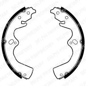 Комплект тормозных колодок DELPHI LS1907