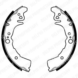 Комплект тормозных колодок DELPHI LS1937