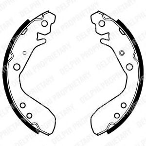Комплект тормозных колодок DELPHI LS1984