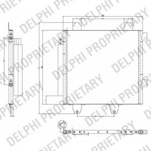 Конденсатор, кондиционер DELPHI TSP0225643