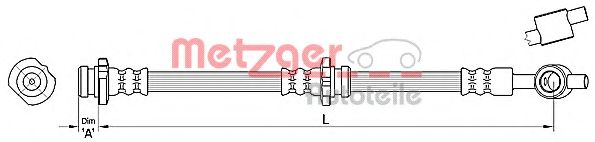 Тормозной шланг METZGER 4110384