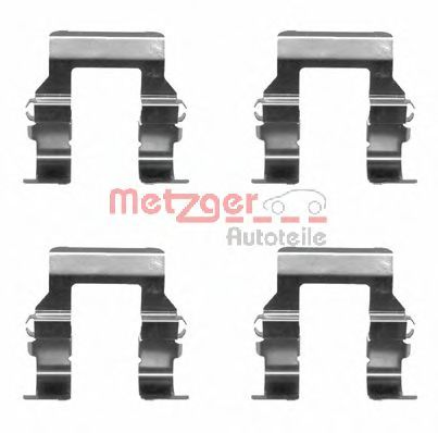 Комплектующие, колодки дискового тормоза METZGER 109-1279