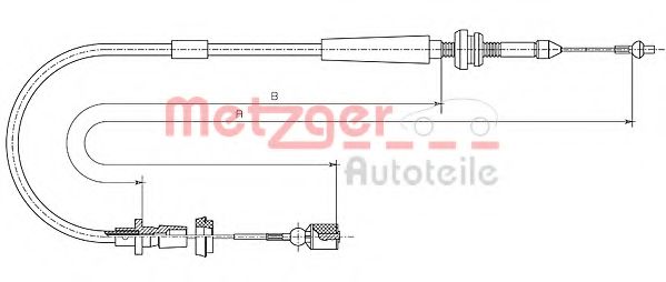 Тросик газа METZGER 10.1011