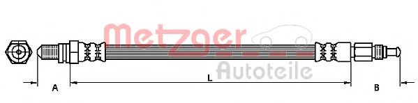 Тормозной шланг METZGER 4110146