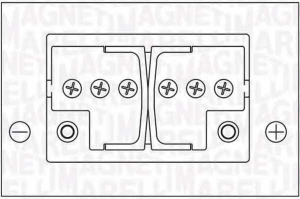 Стартерная аккумуляторная батарея; Стартерная аккумуляторная батарея MAGNETI MARELLI 067300640005
