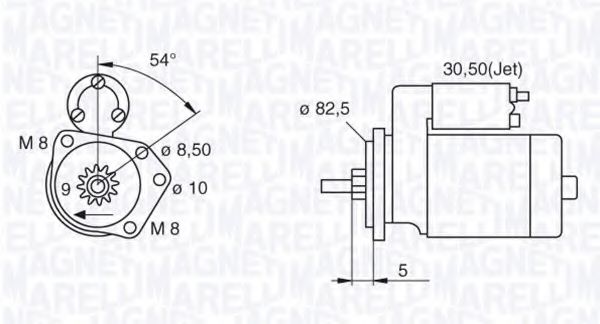 Стартер MAGNETI MARELLI 063521120440