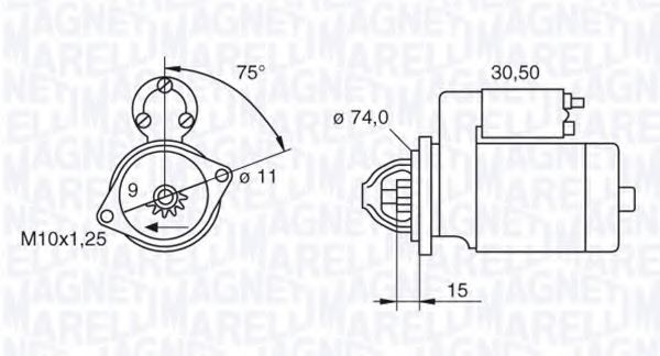 Стартер MAGNETI MARELLI 063280054010