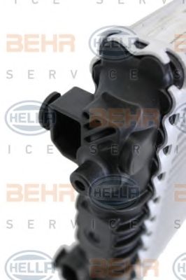 Радиатор, охлаждение двигателя BEHR HELLA SERVICE 8MK376701301
