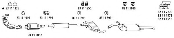 Система выпуска ОГ HJS VW_1003