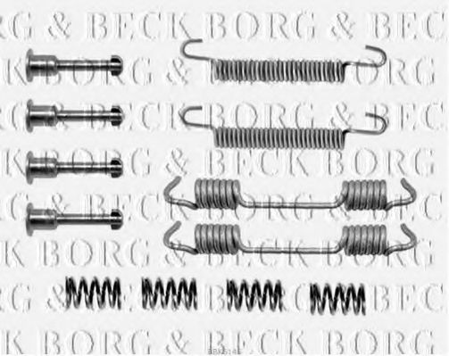 Комплектующие, колодки дискового тормоза BORG & BECK BBK6145