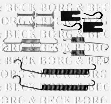 Комплектующие, колодки дискового тормоза BORG & BECK BBK6218