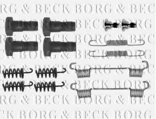 Комплектующие, колодки дискового тормоза BORG & BECK BBK6237