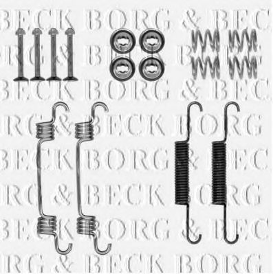 Комплектующие, колодки дискового тормоза BORG & BECK BBK6318