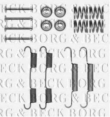 Комплектующие, колодки дискового тормоза BORG & BECK BBK6322