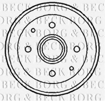 Тормозной барабан BORG & BECK BBR7020