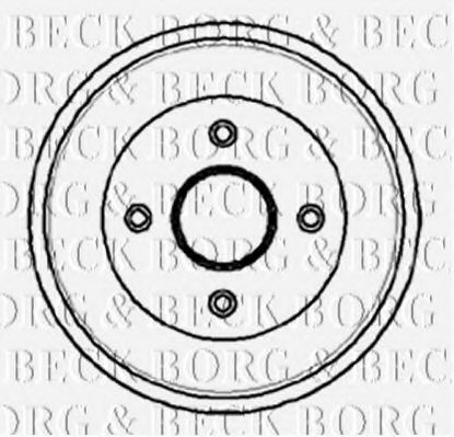 Тормозной барабан BORG & BECK BBR7034