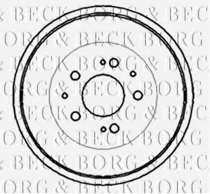 Тормозной барабан BORG & BECK BBR7039