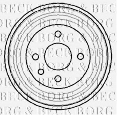 Тормозной барабан BORG & BECK BBR7040