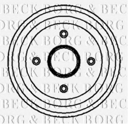 Тормозной барабан BORG & BECK BBR7068