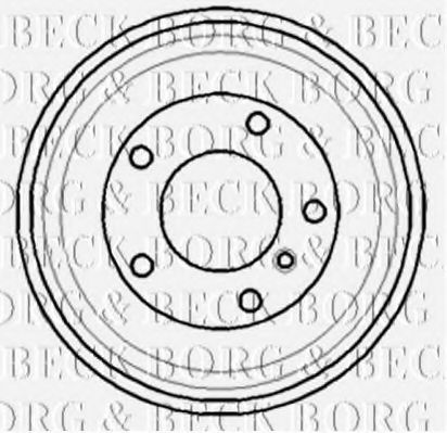 Тормозной барабан BORG & BECK BBR7069