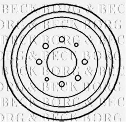 Тормозной барабан BORG & BECK BBR7076