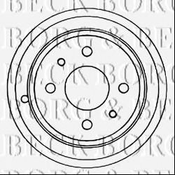 Тормозной барабан BORG & BECK BBR7086