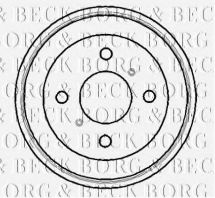 Тормозной барабан BORG & BECK BBR7097