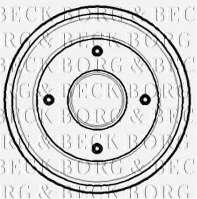 Тормозной барабан BORG & BECK BBR7099