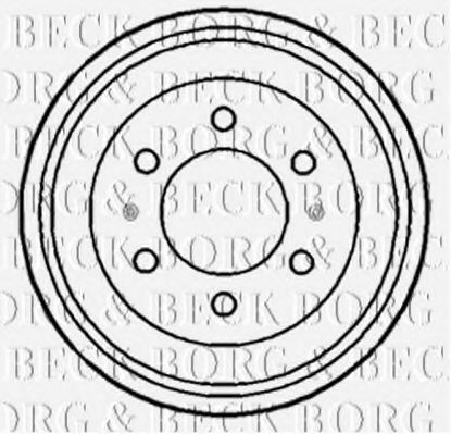 Тормозной барабан BORG & BECK BBR7102