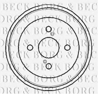 Тормозной барабан BORG & BECK BBR7108