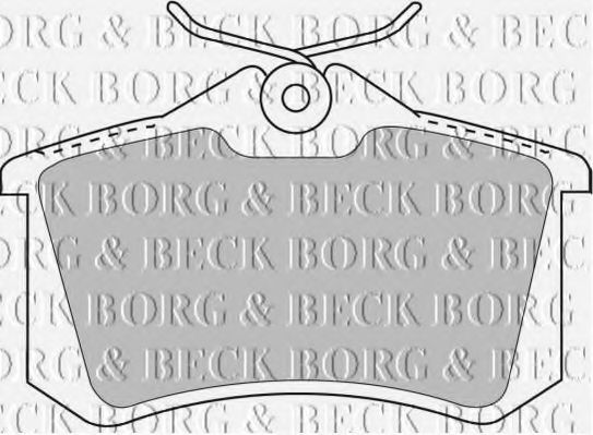 Комплект тормозных колодок, дисковый тормоз BORG & BECK BBP1778