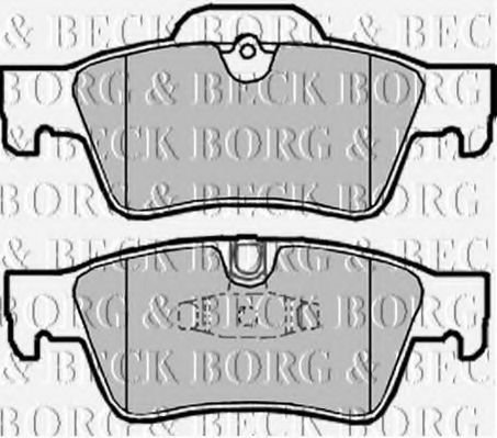Комплект тормозных колодок, дисковый тормоз BORG & BECK BBP2031