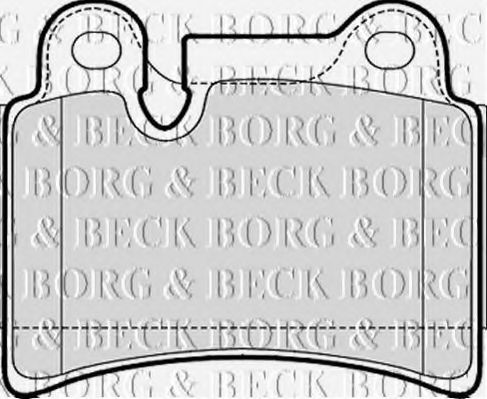 Комплект тормозных колодок, дисковый тормоз BORG & BECK BBP2053