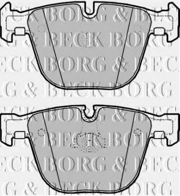 Комплект тормозных колодок, дисковый тормоз BORG & BECK BBP2188