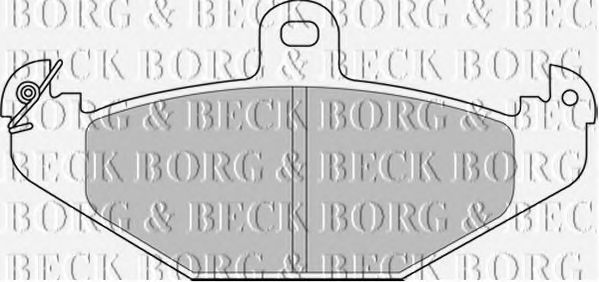 Комплект тормозных колодок, дисковый тормоз BORG & BECK BBP2234