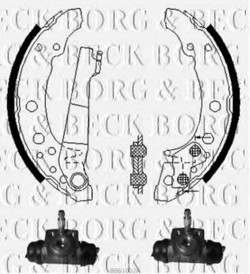 Комплект тормозных колодок BORG & BECK BBS1002K