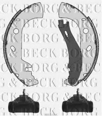 Комплект тормозных колодок BORG & BECK BBS1101K