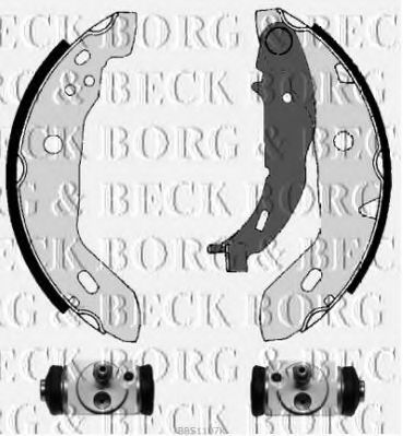 Комплект тормозных колодок BORG & BECK BBS1107K