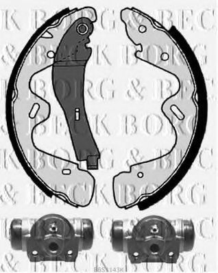 Комплект тормозных колодок BORG & BECK BBS1143K