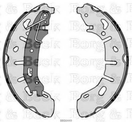 Комплект тормозных колодок BORG & BECK BBS6449