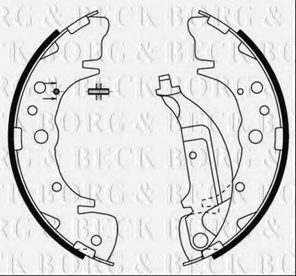 Комплект тормозных колодок BORG & BECK BBS6483