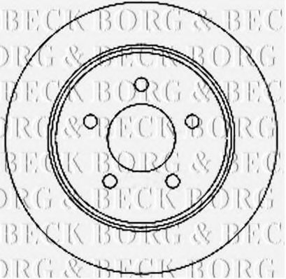 Тормозной диск BORG & BECK BBD4734