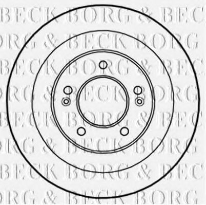 Тормозной диск BORG & BECK BBD5231