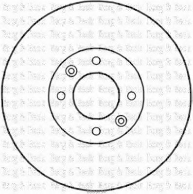 Тормозной диск BORG & BECK BBD5234