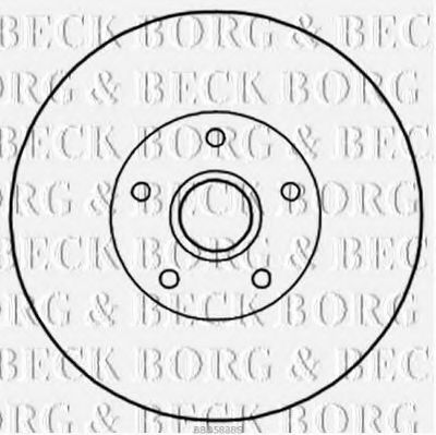 Тормозной диск BORG & BECK BBD5838S