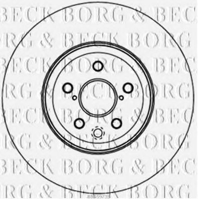 Тормозной диск BORG & BECK BBD5973S